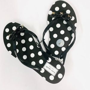 Kate Spade nova polkadot flip-flop thongs